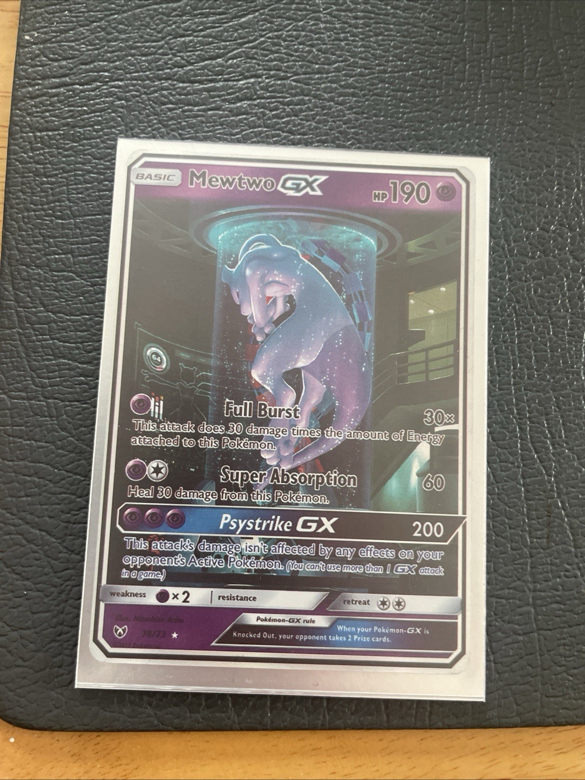 Pokemon Mewtwo GX 78/73 Shining Legends Alternate Art Secret Rare Card