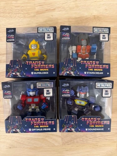 Jada Metalfigs Transformers 40th Anniversary 4-Figure Set Super Hard To Attain - product listing photo
