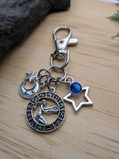 Zodiac Bag Charm / Virgo Keychain / Purse Cha...