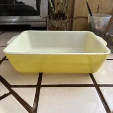 Vintage Pyrex Yellow Casserole 0503 Baking Dish 1 1/2 Qt Ovenware Made in U.S.A.