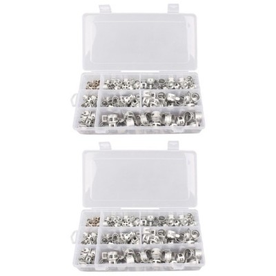  2 Count Schlauchklemmen Set Schlauchschellen Federklemmen Metallschlauchklemmen