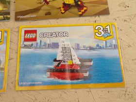LEGO Creator 3 in 1 Lot of 9 Instruction Manual #31086 #31073 #31057