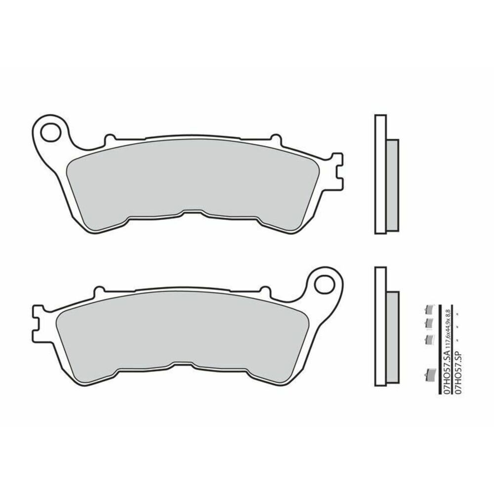 Brembo Sintered Brake Pads 07HO57SA For Motorcycle Scooter Parts