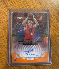 2025-26 Topps Chrome Yang Hansen Chromographs /25 Auto Orange Refractor RC