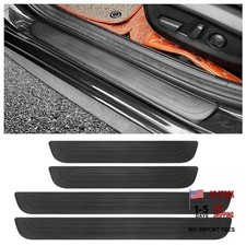 4PCS Car Door Sill Protector,Anti-Scratch Rubber Car Door Width 2.36" Black