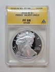 2010-W Proof American Silver Eagle "ANACS PF 68 DCAM" (.999 Fine $1)