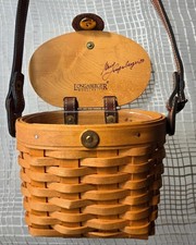 Longaberger Small Saddlebrook Purse Basket 2000 w/Gary Longaberger Signature - 1