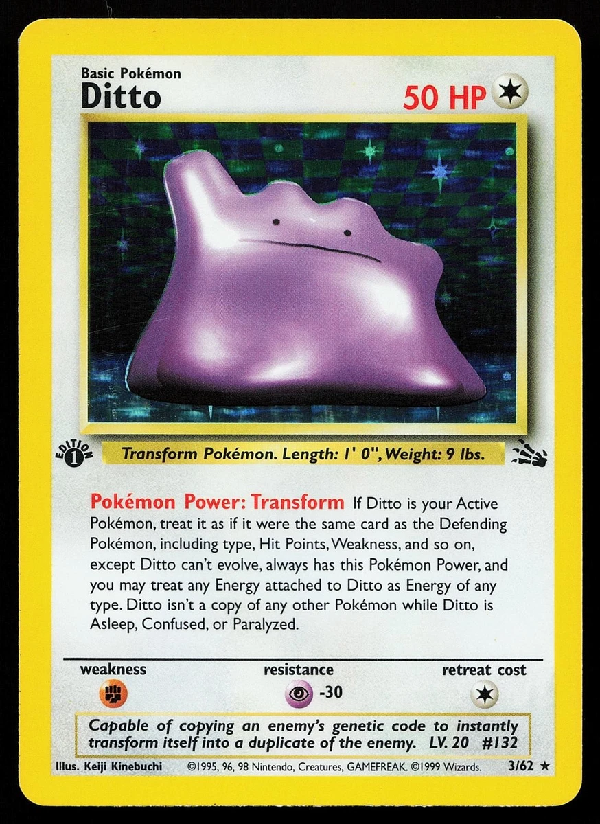ポケモンカード Ditto メタモン 英語版 3/62 Ditto 3/62 Fossil for sale | eBay