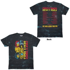 Guns N' Roses T-Shirt: UYI Tour '91 (Black) (Back Print & Wash Collection) OFFIC