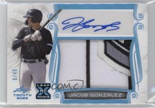 2023 Leaf Trinity Platinum Spectrum 8/49 Jacob Gonzalez #PA-JG1 Patch Auto 1k9t