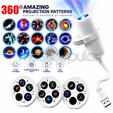 Projector Moon Galaxy Night Light for Bedroom, 15 Patterns LED Starry Sky Lamp