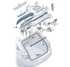 NEW AUDI A4 AVANT B9 GAS STRUT TAILGATE 8W9827552D GENUINE