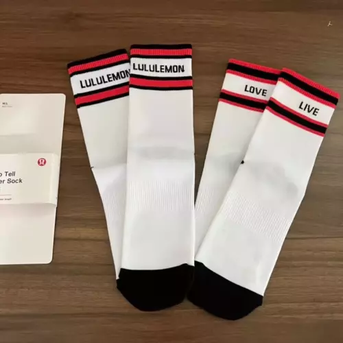 2 Pair Lululemon Athletic Socks TALE TO TELL MID CREW SOCK Size - Picture 8 of 19