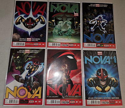 Nova #1-6 (Complete) From 2013 Marvel 1-31 series, 1 2 3 4 5 6 #1 Signed Vines