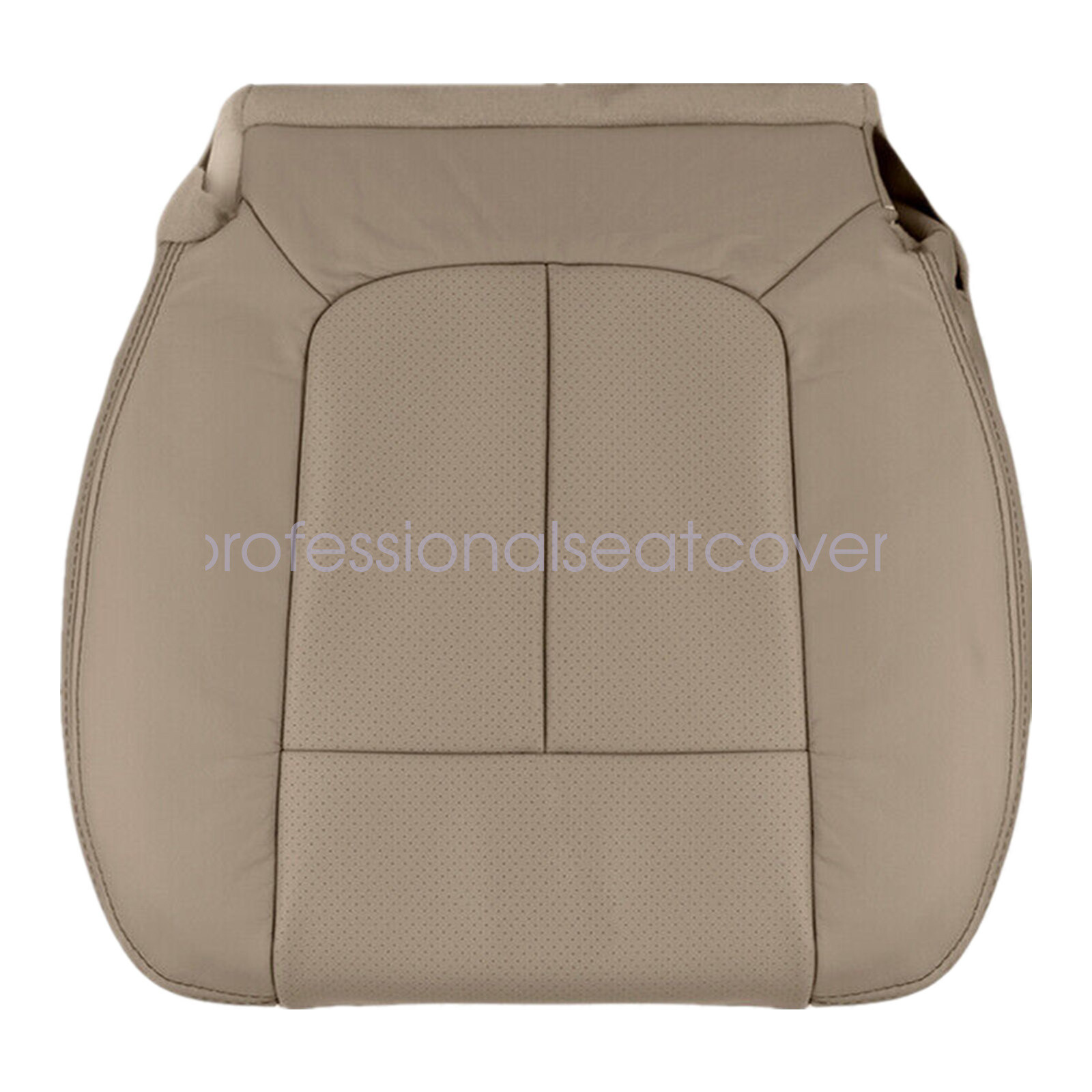 Driver & Passenger PERFORATED Leather SEAT COVER Tan For 09-14 Ford F150 Lariat