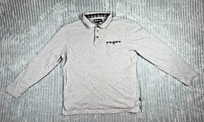 Barbour Corpatch Men's XL Long Sleeve Polo Chest Pocket Collar Preppy Stretch
