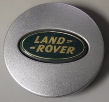 Land Rover Range Rover OEM Center Hub Cap Silver and Green RRJ500030XXX T1201