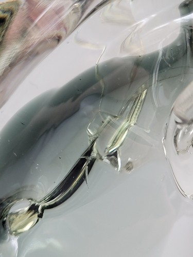 Beautiful Murano Art Glass Horse Head Bust Sommerso V Nason Clear & Grey Venice - Picture 9 of 17