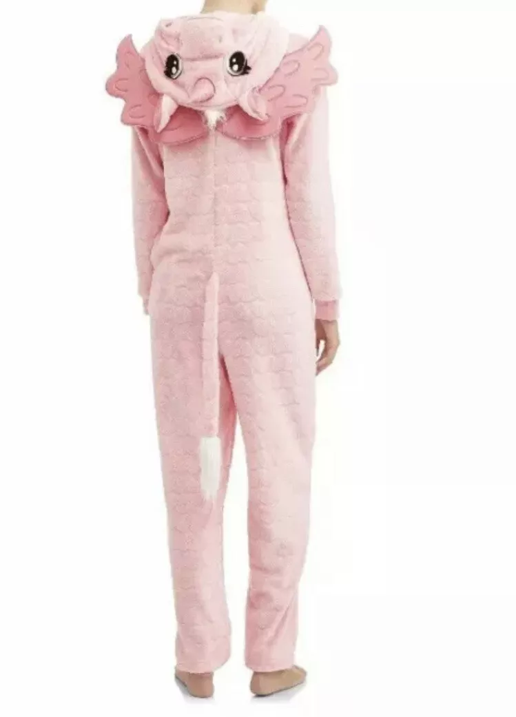 Secret Treasures Womens Ladies Unicorn Plush Union Suit Pajamas Size XS 2