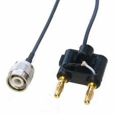 TNC male to 4mm Banana dual Binding Post RG316 Oscilloscope Test Cable Lab 2~16'