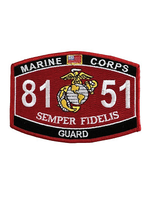US Marine Corps Uniform patch Aufnäher Usmc 81 Eag 51 Semper Fidelis Guard