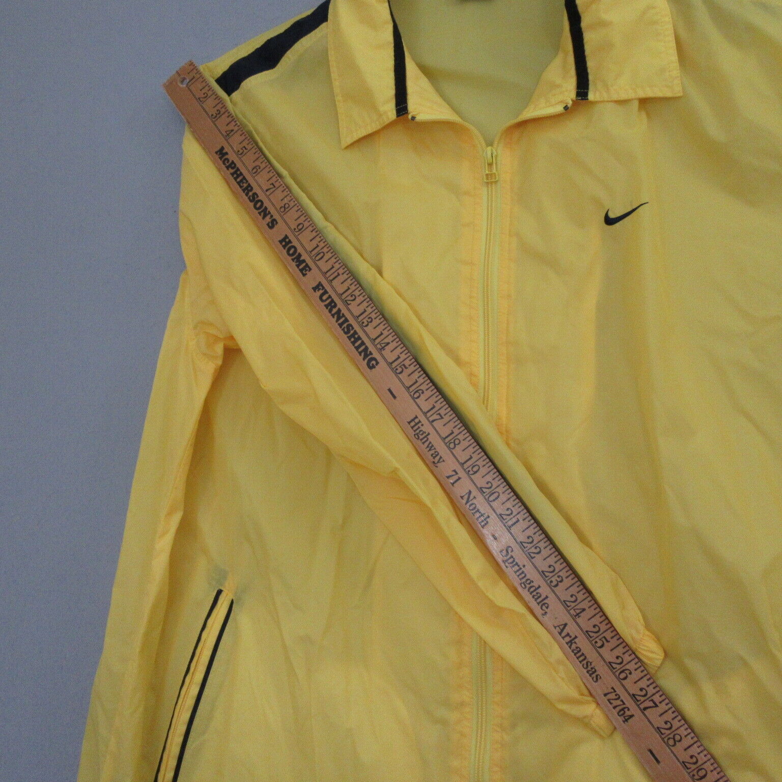 Nike Mens Windbreaker Jacket Size XXL Yellow Acti… - image 11