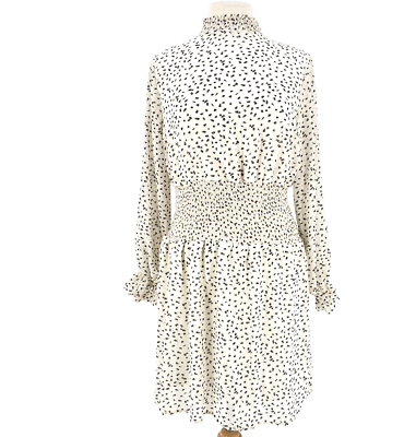 lace cocktail dress with sleeves Womens Six Stories White Lace Sleeve Cup Detail Mini Dress US 8