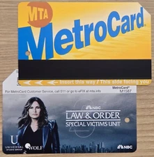 Collectible Expired MetroCard - Law & Order SVU Olivia / Mariska Hargitay