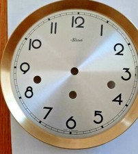 Hermle- clock dial  180 mm for 351-1051 movement 2 tone brass and silver Arabic