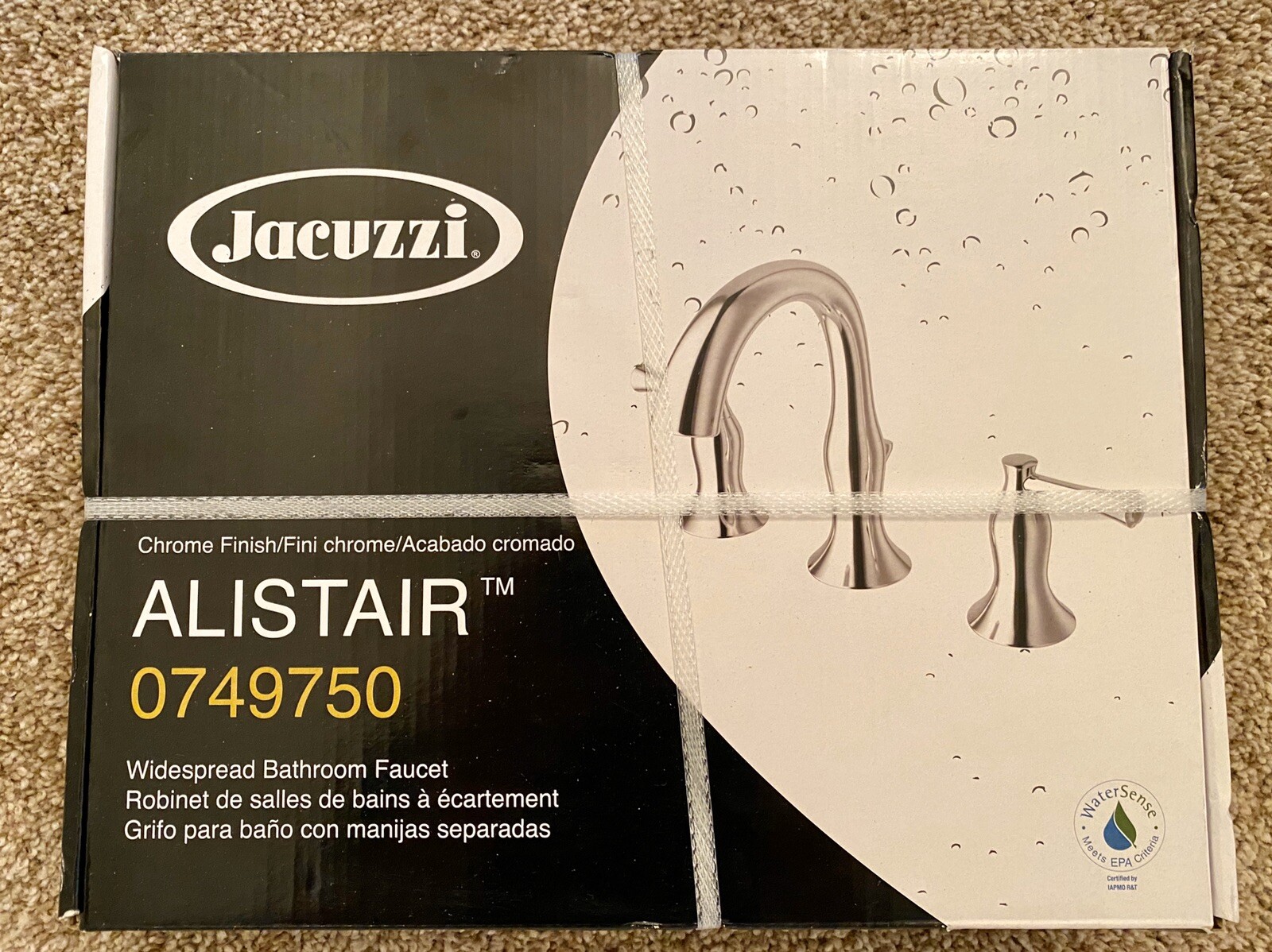 Jacuzzi Alistair Polished Chrome 2handle Widespread WaterSense