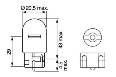 Bosch 1 987 301 096 Kfz-Glühlampe passend für NISSAN OPEL