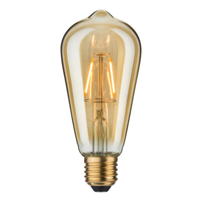 Paulmann LED Vintage Rustika Filament Edisont ST64 4W E27 Gold extra warmweiß