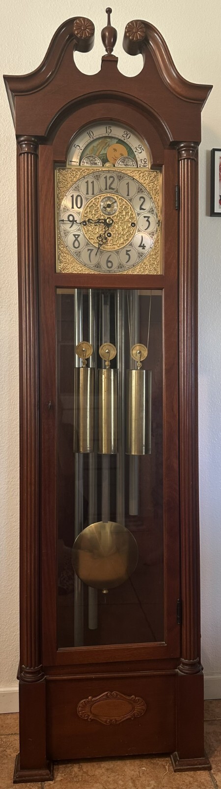 Herschede Model #217 - Grandfather Clock (Hall Clock) Antique. 