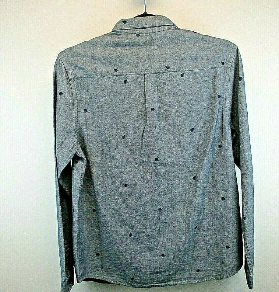 Рубашка на пуговицах мужская Alternative X-Large синий белый цвет смесь воротник на пуговицах - Изображение 4 из 4