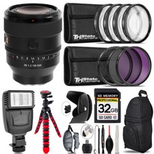 Sony FE 50mm f/1.2 GM Lens Sony E Flash Tripod More - 32GB Kit Kit
