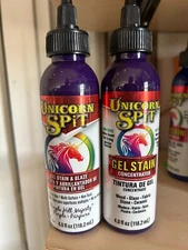 New 2-pack lot Unicorn Spit Gel Stain and Glaze Purple Hill Majesty 4 oz