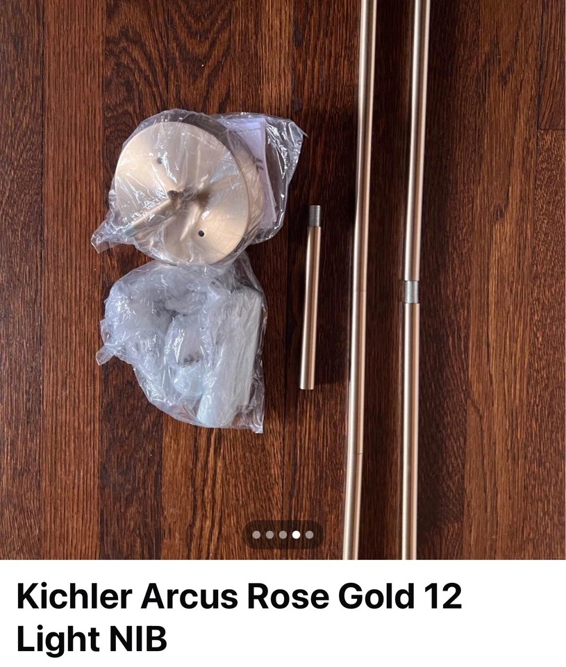 Люстра Kichler Arcus розовое золото 12 ламп - Изображение 4 из 4