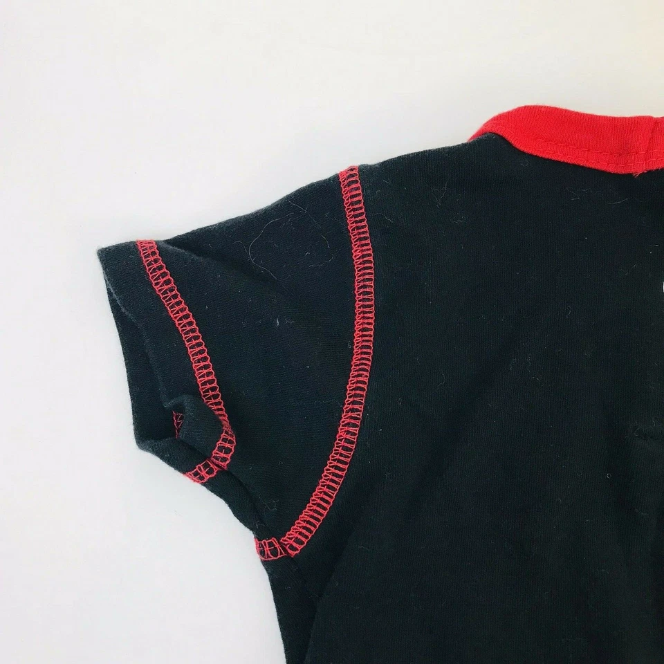 N C State Baby One Piece adidas Infant 6-9 Months Black Red College Knit Outfit - Image 4 of 4