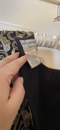 Vintage Papell Boutique Heavily Beaded Silk Evening Shirt Size Large Shabby Chic - Picture 5 of 8