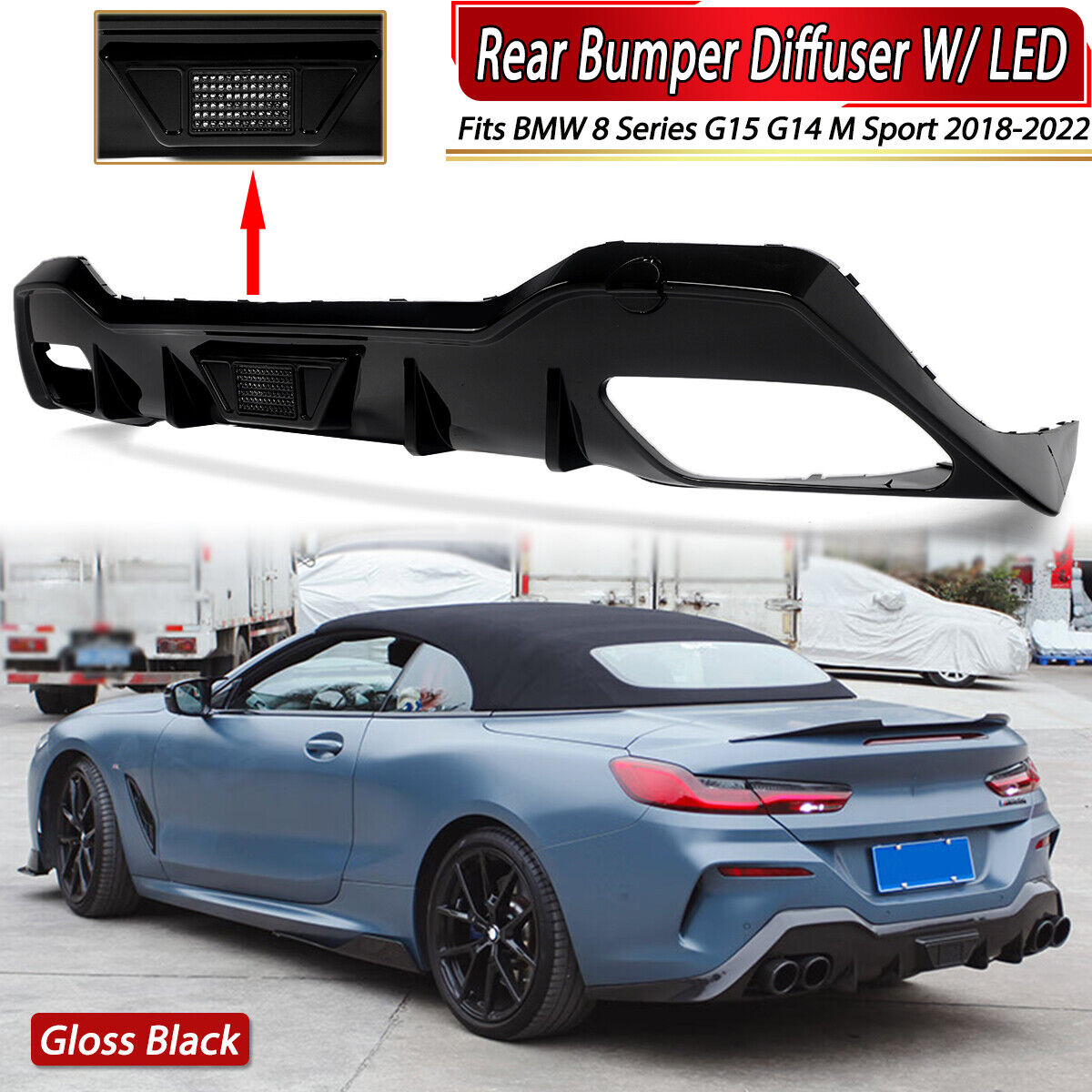 Rear Bumper Kit | BMW 8 SERIES CONVERTIBLE 2022 Rear Bumper Kit | BMW 8 SERIES CONVERTIBLE 2022