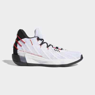Adidas Dame 7 Men\'s Basketball Shoes Cloud White Core Black‎ Mid Top Sneakers Dame 7 EXTPLY  main image 3