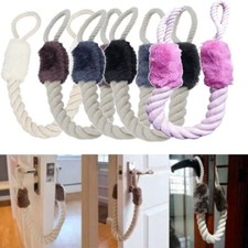 1PC Rope Knot Cotton Door Stop Hanging On Door Handle Easy to Use Doorstop Decor