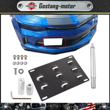 License Plate Bracket Mount Holder For Chevrolet Camaro 16-2018 Bumper Tow Hook