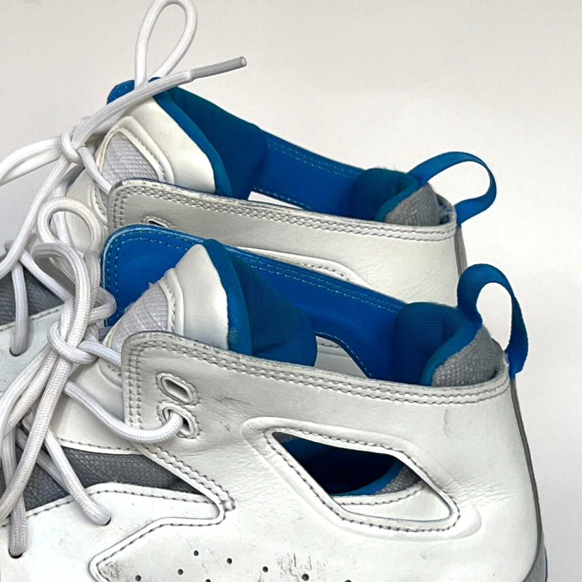 Jordan Flight Club 91 White Photo Blue Wolf Grey 555475-104 Mens 9.5 Sneaker Nike Air Jordan Flight Club 91 White Blue Size 11.5 555475  main image 4