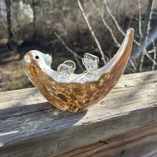 Dynasty Gallery Handcrafted Art Glass Shimmering Sea Otter 