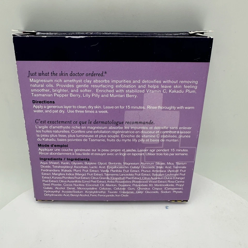 DERMA Doctor Kakadu C Amethyst Clay Detox Mask 3 Packets NEW Foto 2 de 4