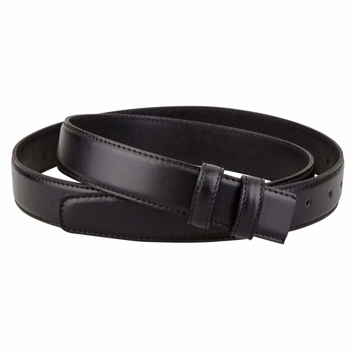 Black Leather Belt Strap Replacement For Montblanc Buckles Mens