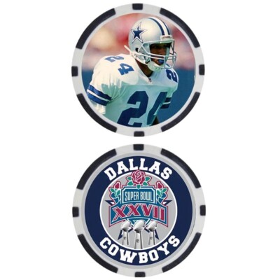 LARRY BROWN - COWBOYS SUPER BOWL XXVII - POKER CHIP