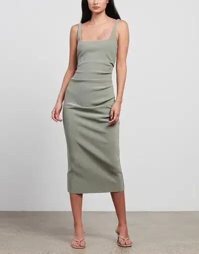 Bec And Bridge Karina Midi Sage Green Dress Brand New size 6 | eBay UK