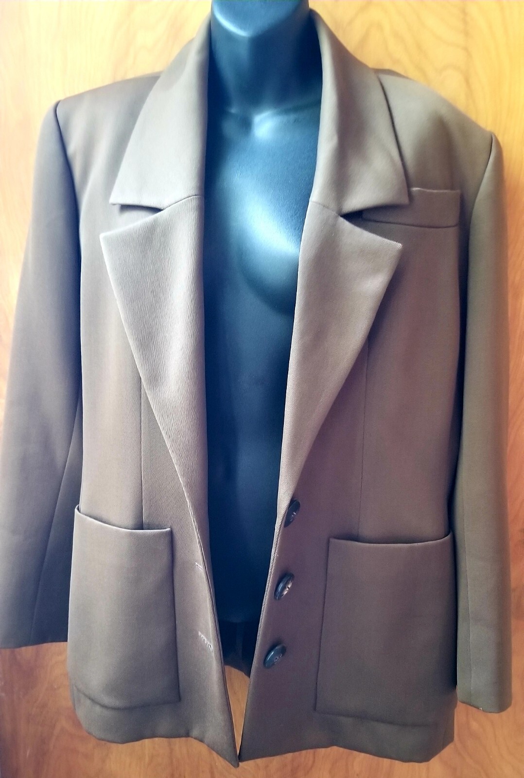 Blazer Cognac Marrone Vintage anni '80 Yves Saint Laurent Rive Sinistro 42 8